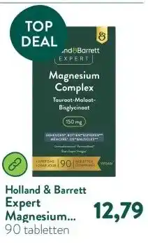 Holland & Barrett Expert Magnesium Complex Tauraat-Malaat-Bisglycinaat 150mg aanbieding