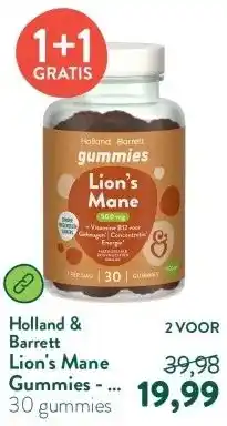 Holland & Barrett Lion's Mane Gummies - 30 gummies aanbieding