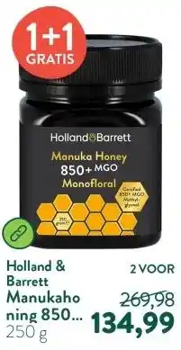 Holland & Barrett Manukahoning 850+ MGO Monofloraal aanbieding