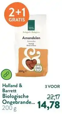 Holland & Barrett Biologische Ongebrande Amandelen aanbieding