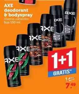 Coop AXE deodorant & bodyspray aanbieding