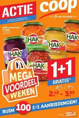 Coop HAK conserven in glas aanbieding