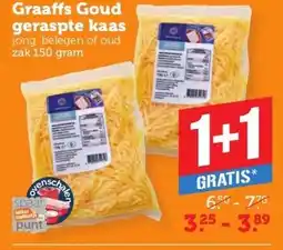 Coop Graaffs Goud geraspte kaas aanbieding