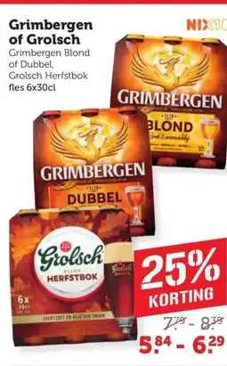Coop Grimbergen of Grolsch aanbieding
