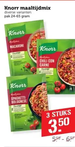 Coop Knorr maaltijdmix aanbieding