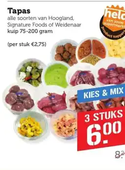 Coop Tapas aanbieding