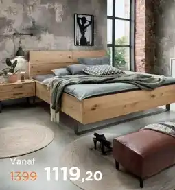 TotaalBED Bed Real met houten hoofdbord | 140 x 200 cm | Bianco eiken aanbieding