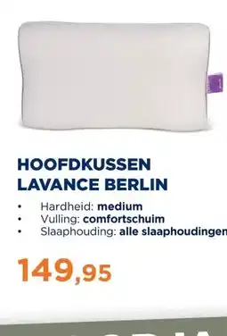 TotaalBED Hoofdkussen Lavance Berlin aanbieding