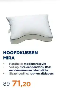TotaalBED Hoofdkussen Mira | Dons & Latex aanbieding