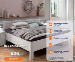 TotaalBED Bed Barcelona | 140 x 200 cm | Alpine Wit aanbieding