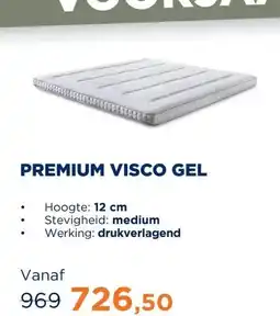 TotaalBED Topmatras Premium | Visco Gel aanbieding