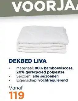 TotaalBED Dekbed Liva bamboe | All Year aanbieding