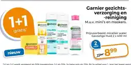 Trekpleister Garnier gezichts- verzorging en -reiniging aanbieding