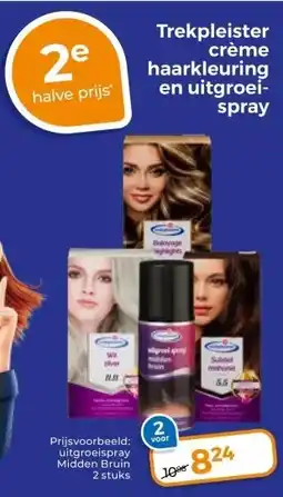 Trekpleister Trekpleister crème haarkleuring en uitgroei- spray aanbieding