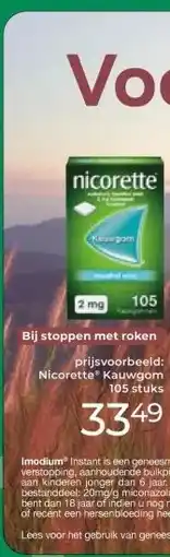 Trekpleister nicorette aanbieding