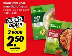 Poiesz Knorr mix voor maaltijd of saus aanbieding