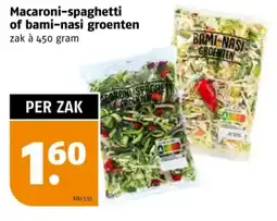 Poiesz Macaroni spaghetti of bami nasi groenten aanbieding