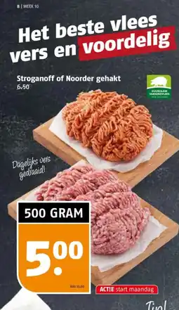 Poiesz Stroganoff of Noorder gehakt aanbieding