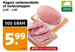 Poiesz Magere varkensrollade of varkenslappen aanbieding
