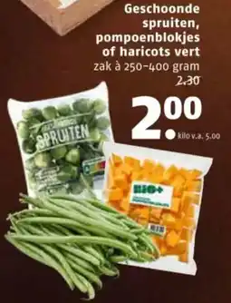 Poiesz Geschoonde spruiten, pompoenblokjes of haricots vert aanbieding
