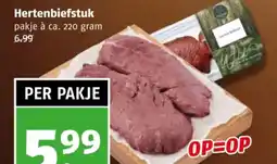 Poiesz Hertenbiefstuk aanbieding