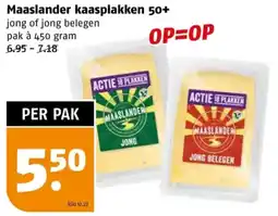 Poiesz Maaslander kaasplakken 50+ aanbieding
