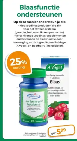 Trekpleister Blaasfunctie ondersteunen Op deze manier ondersteun je dit: aanbieding