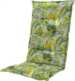 Intratuin Madison tuinkussen hoge rug Jasmijn grijs 123 x 50 x 7 cm aanbieding