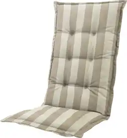 Intratuin Madison tuinkussen hoge rug Alice taupe 123 x 50 x 7 cm aanbieding