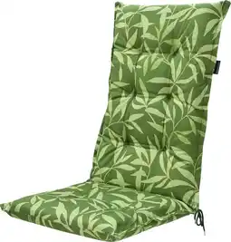 Intratuin Madison tuinkussen hoge rug Fergus groen 123 x 50 x 8 cm aanbieding