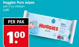 Poiesz Huggies Pure wipes aanbieding