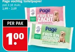 Poiesz Page vochtig toiletpapier aanbieding