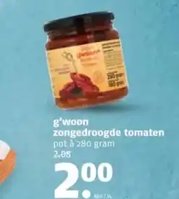 Poiesz G'woon zongedroogde tomaten aanbieding