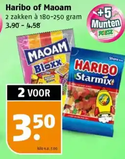 Poiesz Haribo of Maoam aanbieding