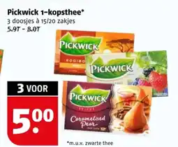Poiesz Pickwick 1-kopsthee aanbieding