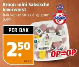 Poiesz Kroon mini Saksische leverworst aanbieding