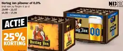 Poiesz Hertog Jan pilsener of 0.0% aanbieding