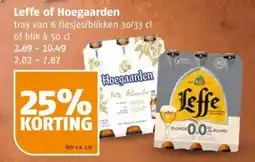 Poiesz Leffe of Hoegaarden aanbieding