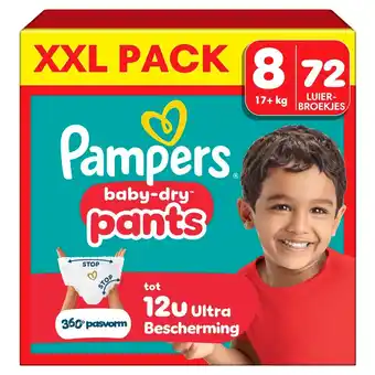 Kruidvat Pampers Baby-Dry Pants Maat 8 Luierbroekjes aanbieding