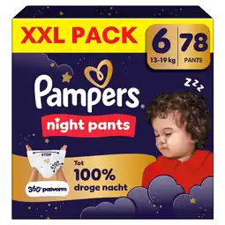 Kruidvat Pampers Night Pants Maat 6 Luierbroekjes aanbieding