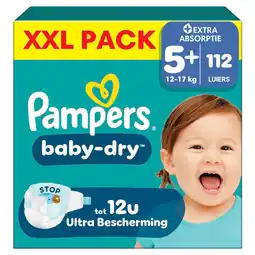 Kruidvat Pampers Baby-Dry Maat 5+ Luiers aanbieding