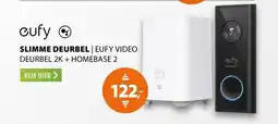 Expert Eufy Video Doorbell 2K + HomeBase 2 Zwart aanbieding