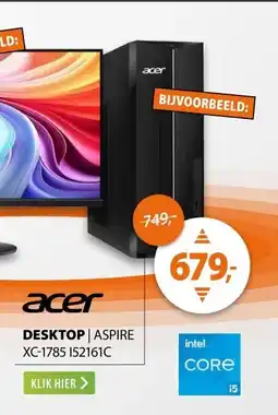 Expert Acer Aspire XC-1785 I52161C Zwart aanbieding
