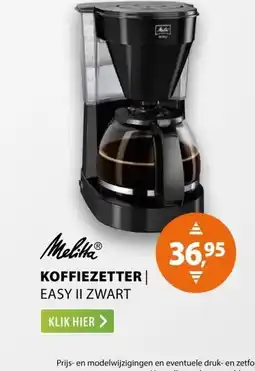 Expert Melitta Easy II Zwart aanbieding