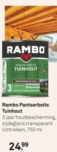 Karwei Rambo Pantserbeits Tuinhout aanbieding