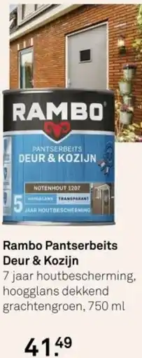 Karwei Rambo Pantserbeits Deur & Kozijn aanbieding