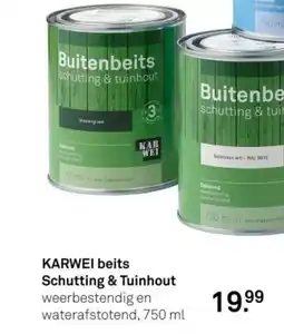 Karwei Buitenbeits schutting & tuinhout aanbieding