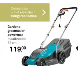 Karwei Gardena grasmaaier powermax aanbieding