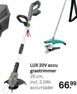 Karwei LUX 20V accu grastrimmer aanbieding