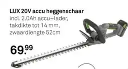 Karwei Lux 20v accu heggenschaar aanbieding